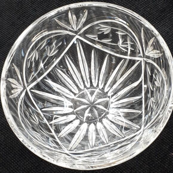 Vintage Gorham Poland hand cut clear crystal lidded candy dish - Picture 3 of 7